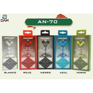 Anshmei An-70 Auricolari cablati con jack da 3,5 mm, cuffie audio stereo con microfono per l'ascolto di musica su telefoni cellulari - Product Image 1