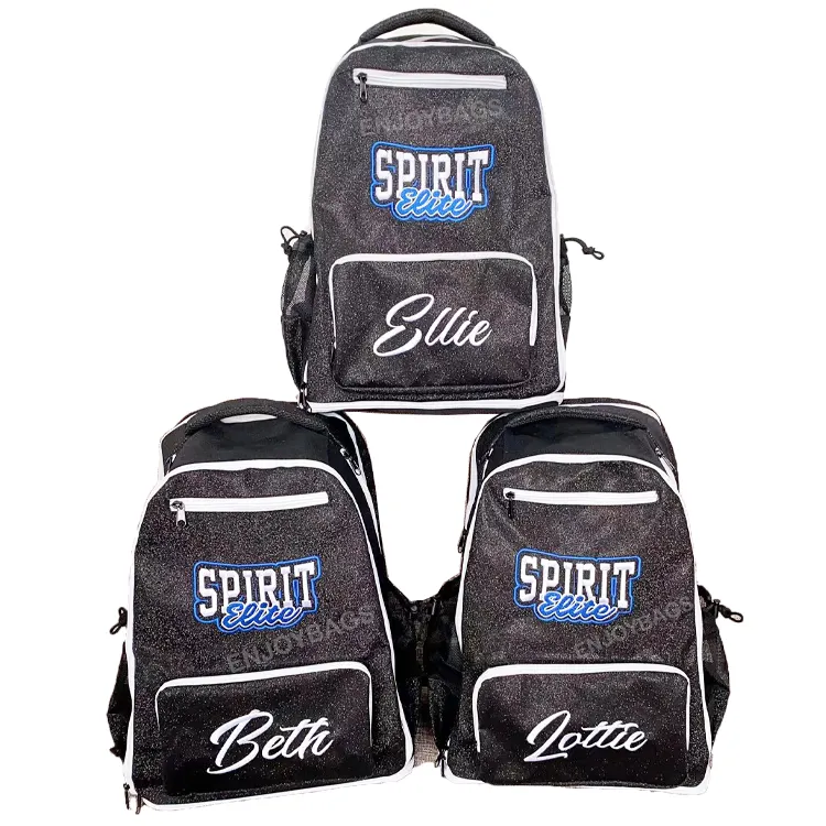 Sac à dos de voyage Cheerleading à paillettes durables de qualité supérieure pour pom-pom girls