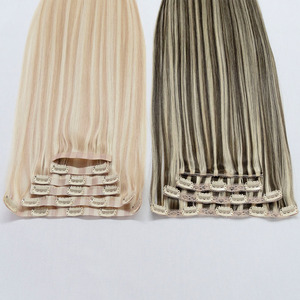 Extensions de cheveux à clips <span class=keywords><strong>sans</strong></span> couture Luxsea Hair Wholesale, cheveux vierges russes <span class=keywords><strong>Remy</strong></span> double trame, <span class=keywords><strong>sans</strong></span> perte de cheveux - Product Image 4