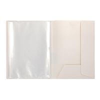2025 Morandi Color Display 20 Bolsillos transparentes Protector de hojas Archivo de PP Carpeta de plástico de color transparente para Carpeta de presentación