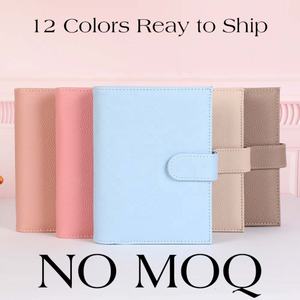 Hongbo الأكثر مبيعًا هدية القرطاسية 12 لون خاتم ذهبي 6 A6 حصاة جلدية ميزانية جدول أعمال الموثق مع ورقة ذبابة المتاحة - Product Image 2