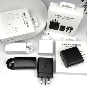 Caricatore PD Originale 45W per <span class=keywords><strong>Samsung</strong></span> <span class=keywords><strong>Galaxy</strong></span> <span class=keywords><strong>S22</strong></span> S23 <span class=keywords><strong>Ultra</strong></span> Note 10+ 5G USB C Adattatore da Muro per Ricarica Rapida di Telefoni Cellulari Tipo C - Product Image 1