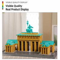 Bloques de Construcción Personalizados del Puerta de Brandenburgo, 1551 Piezas, Modelo Arquitectónico MOC, Juguete de Construcción, Marca Privada OEM para Regalo o Colección