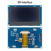 Módulo de Pantalla AMOLED de 2.4" 2.42 Pulgadas 128x64 con Interfaz Serial IIC I2C Blanco/Azul/Amarillo SSD1309 12864 de 4 Pines para R3 C51
