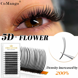 Extensiones de Pestañas 5D Flora Spikes al por Mayor, Pestañas de Hada 5D Wispy, C/D/LC/LJ/LU, Base Plana, Pestañas Postizas Pre-hechas con Aspecto Húmedo - Product Image 1