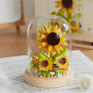 Rompecabezas de plástico modelo 3D, juguete de construcción, abeja, Caracol, Mini ladrillo, mariposa, flor, caja de insectos, pantalla de bloques de construcción de diamantes - Product Image 4