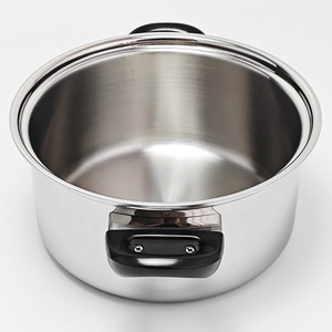 Grande marmite à soupe triplement en acier inoxydable 304 marmite à induction marmite à induction - Product Image 3