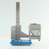 304 in acciaio inox 200L IBC Bin sollevatore elevatore macchina con controllo PLC per alimentazione di riempimento di miscelazione