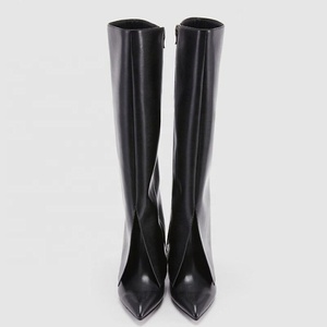 Winter Western Style Thin High Heel Pointed Toe PU Upper <b>Boot</b> Shoes Stiletto Over Knee High <b>Boots</b> Women's - Product Image 4