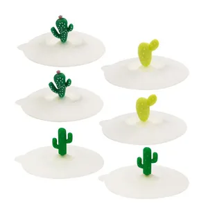 Einzigartiges Cactus Design 10cm Durchmesser Anti-Staub-Silikon becher deckel