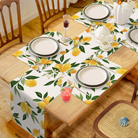 Ensemble de 4 sets de table citron, 12x18 pouces, jaune estival, lavables, pour table à manger, maison, fête, hôtel, décoration