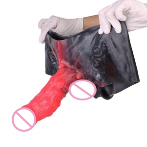 SHAZ Realistic Soft Men's <b>Dildo</b> Penis Wearable Pants Sleeve Reusable Cock Extender & Delay Ejaculation Condom Sex Toys - Product Image 2