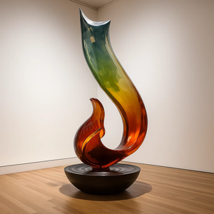 Jingyue ประติมากรรมเรซิ่นสมัยใหม่ที่กำหนดเองใน<span class=keywords><strong>รูป</strong></span>ทรงเรขาคณิตไล่ระดับสีเพื่อเพิ่มความหรูหราให้กับที่อยู่อาศัยและการตกแต่งภายในโรงแรม - Product Image 3