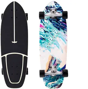 27 inch land cruiser surf skateboard youngster good quality skate board carver style truck