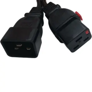 C20 to C19 Locking Connector Laptop Power Cord IEC