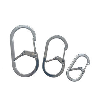 Mosquetón en Forma de G de Acero Inoxidable 304, Llavero Multifuncional para Exteriores, Anillo de Llaves con Cierre Rápido en Forma de 8 - Product Image 1