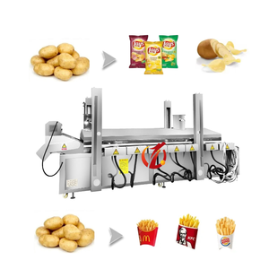 Machine automatique de croustilles de pomme de terre de meilleure vente de QD certifiée CE <span class=keywords><strong>pour</strong></span> les <span class=keywords><strong>frites</strong></span> surgelées faisant <span class=keywords><strong>pour</strong></span> la matière première de fruit - Product Image 1
