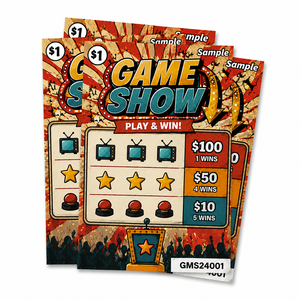 Impression numérique couleur pour billets de loterie Nevada à trois fenêtres, cartes à languette personnalisées à double face avec impression multi-fenêtres - Product Image 4