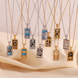 Get Your One - of - a - <strong>Kind</strong>: Custom Unisex 18K Gold - Plated <strong>Stainless</strong> <strong>Steel</strong> Geometry Necklace, Vintage Style, Waterproof