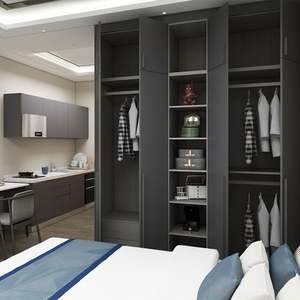 Organizador de Armario, Guardarropa de Madera para Dormitorio, Moderno - Product Image 6