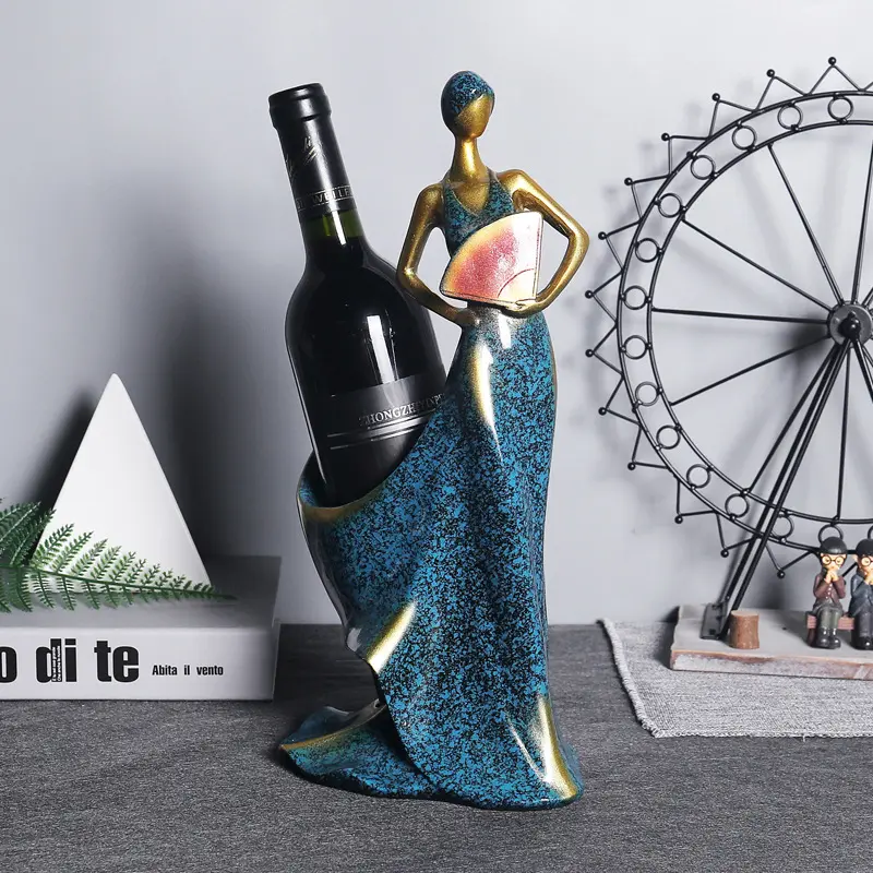 New Modern Wine Bottle Holder Stylish Wine Rack Gift Basket Accessories for Home Red Shoe Wine Rack Creative Bottle Holder