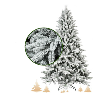 Promotion : <span class=keywords><strong>Sapin</strong></span> <span class=keywords><strong>de</strong></span> Noël <span class=keywords><strong>Artificiel</strong></span> Effet Neige 2,10 m (<span class=keywords><strong>180</strong></span> <span class=keywords><strong>cm</strong></span>) avec 1401 Aiguilles, Support Métallique Pliable, Montage Facile, Arbre <span class=keywords><strong>de</strong></span> Noël Articulé - Product Image 3