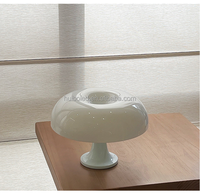 Lampe de table LED en forme de champignon, style rétro italien, éclairage à charge USB pour la décoration du salon et de la chambre