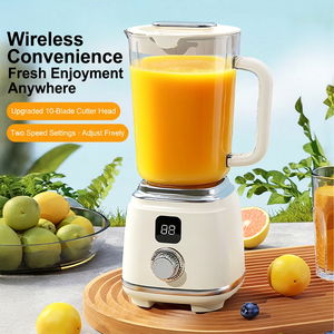 Licuadora Portátil Inalámbrica, Exprimidor Recargable de 10 Cuchillas, Preparador de Smoothies con Pantalla Digital para Cocina Doméstica en Europa - Product Image 2