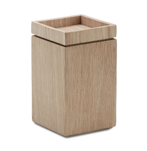 Porte-stylo en chêne artisanal (Minimaliste carré) - Product Image 5