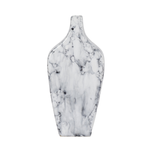 Vaso in ceramica effetto marmo per decorazione soggiorno, centrotavola e complemento d'arredo - Product Image 1