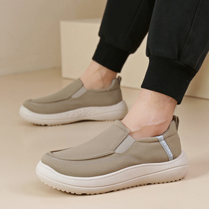 Chaussures en <span class=keywords><strong>toile</strong></span> pour hommes, à semelle souple, antidérapantes, <span class=keywords><strong>sans</strong></span> <span class=keywords><strong>lacets</strong></span>, design printemps-automne, chaussures décontractées pour l'extérieur - Product Image 4