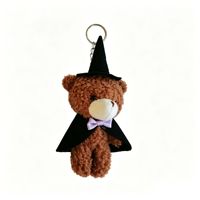 Cadeau d'Halloween : Petit porte-clés en peluche, pendentif figurine (chapeau de sorcière, aile de chauve-souris, citrouille), breloque de sac à dos, pour fête, vente en gros, faible MOQ, fabriqué en Chine