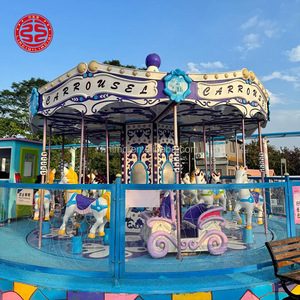 Carrusel <span class=keywords><strong>de</strong></span> Caballos <span class=keywords><strong>de</strong></span> Fibra <span class=keywords><strong>de</strong></span> Vidrio <span class=keywords><strong>de</strong></span> Lujo para Niños y Adultos, Atracción <span class=keywords><strong>de</strong></span> Parque <span class=keywords><strong>de</strong></span> Diversiones - Product Image 4