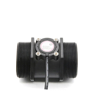 Sensor Aliran Air Plastik 1-1/2" 2" DN40 DN50 Katup Solenoid Digunakan untuk Mengontrol Pengukur Laju Aliran