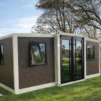 Maison conteneur extensible de 20 pieds, moderne, préfabriquée, pliable, respirante, portable, avec 2, 3 ou 4 chambres, mobilier inclus, en promotion