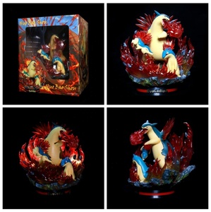Pet <b>Spirit</b> GK Royal <b>Three</b> Houses Glowing Anime Figure Model Hot Beast Fire Hedgehog Evolution Scene Plastic Toy - Product Image 5