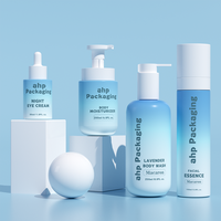 Cosmétiques dégradés recyclé shampooing mousse pompe bouteille 200ml personnalisé lavage du visage savon emballage mignon forme ronde nettoyage des cils