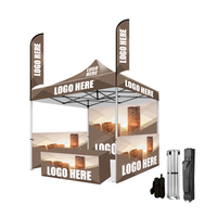 Tente de gazebo portable professionnelle en polyester de haute qualité fabriquée en Chine 4x4m Logo personnalisé Tente résistante avec parois