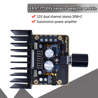 Module amplificateur de puissance stéréo double canal TDA7377 35W*2 pour voiture, carte amplificateur audio DIY, alimentation 12V, circuits intégrés, catégorie de produit