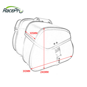 <span class=keywords><strong>Bolsa</strong></span> de <span class=keywords><strong>herramientas</strong></span> laterales para equipaje de motocicleta, alforja de cuero PU Universal para Honda, Yamaha, Harley, <span class=keywords><strong>KTM</strong></span>, Suzuki y Kawasaki, 1 par - Product Image 5