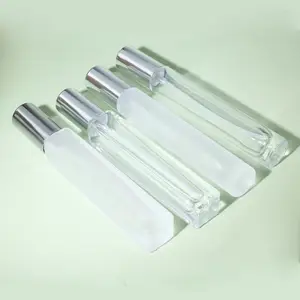 Recyclable Glass Matte Glass 10ml Portable Spray Vial Atomizer Square Shape Empty Travel Spray Perfume Glass Bottle