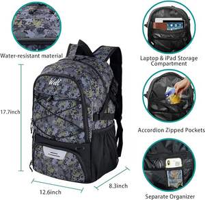 Mochila Deportiva Multiusos de Fitness con Muestra Gratis para Hombres y Mujeres, para Almacenamiento de Fútbol, Baloncesto - Product Image 4