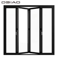 Puerta Plegable de Aluminio DBIAO Moderna con Vidrio Templado de Gran Envergadura, 8 Paneles, Resistente a Huracanes, para Exteriores de Restaurantes, Centros Comerciales y Hoteles