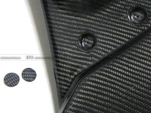 Aileron arrière simple en fibre de carbone style séquence EPR pour Veloster 2011-2016 (Turbo) avec finition polie - Product Image 6