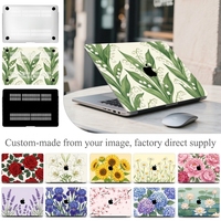 Coque d'ordinateur portable personnalisée imprimée en couleur, motif abstrait élégant, coque rigide anti-rayures, protection imperméable pour MacBook Air Pro