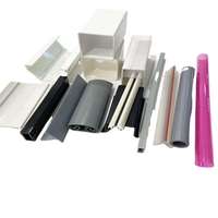 Profilé d'extrusion rigide personnalisé en PVC/UPVC, design moderne et écologique, pour porte de réfrigérateur en verre, fabriqué en usine
