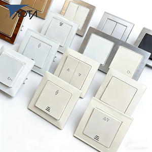 Mexico USA HK Serie Rand-tot-rand Platte Grote Paneel 10A PC Schakelaar en Stopcontact Frameloos Wandlichtschakelaar Aota Electric - Product Image 2