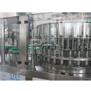 9000bph capacity glass bottle alcohol filling machine / system / device 3 in 1 series