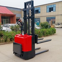 Gerbeur Électrique Complet 1,5 Tonne 2 Tonnes, Gerbeur de Palettes pour Entrepôt et Atelier, Chariot Élévateur à Batterie 1,5T 2T