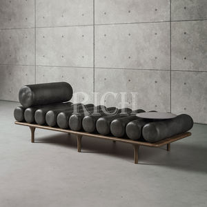 आधुनिक रेक्लीयर चेयर डिजाइन सिंथेटिक चमड़े के साथ ठोस लकड़ी के पैर अवकाश सोफे बिस्तर के साथ घर विला रहने वाले कमरे के होटल का उपयोग - Product Image 5